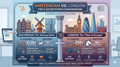 Amsterdam vs London Tech Ecosystem: Which City Is Better for Startups and Scaleups in Europe?